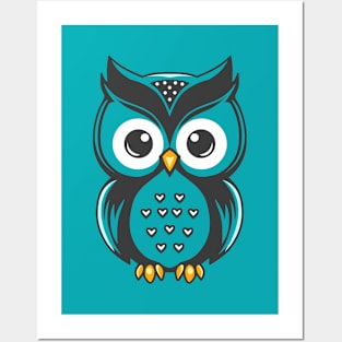 Cute Baby Owl Posters and Art